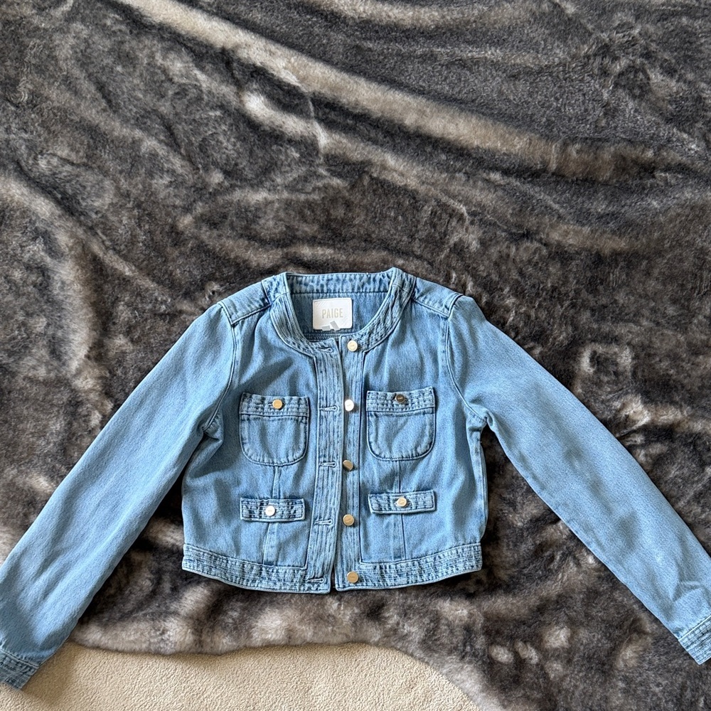 PAIGE Light Blue Jacket - Picture 4 of 7